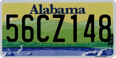 AL license plate 56CZ148