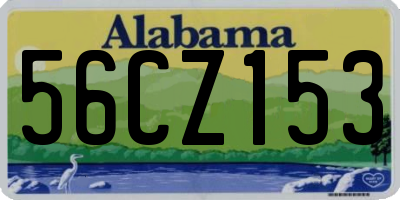 AL license plate 56CZ153