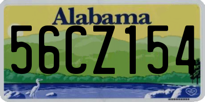 AL license plate 56CZ154