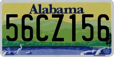 AL license plate 56CZ156