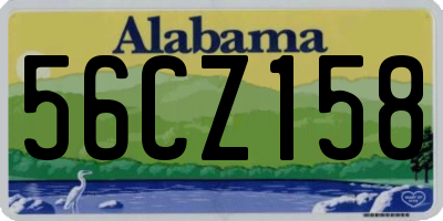 AL license plate 56CZ158