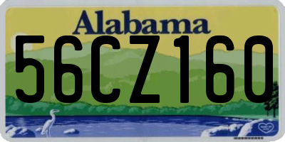 AL license plate 56CZ160