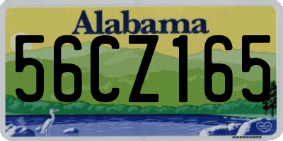 AL license plate 56CZ165
