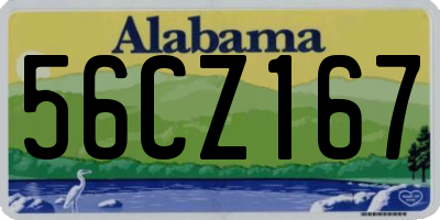 AL license plate 56CZ167