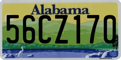 AL license plate 56CZ170