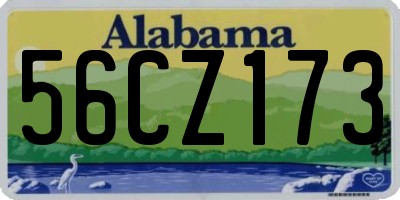 AL license plate 56CZ173