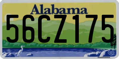 AL license plate 56CZ175