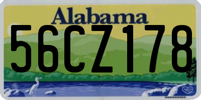 AL license plate 56CZ178