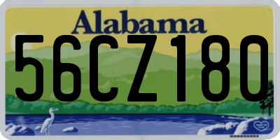 AL license plate 56CZ180