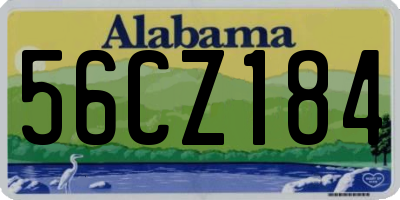AL license plate 56CZ184
