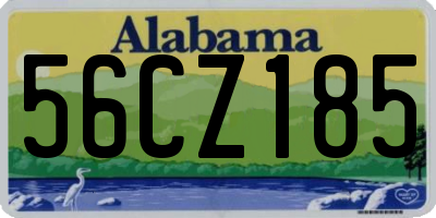 AL license plate 56CZ185