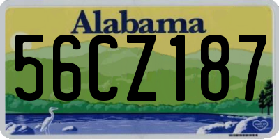 AL license plate 56CZ187