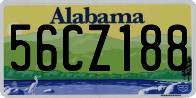 AL license plate 56CZ188