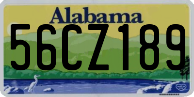AL license plate 56CZ189