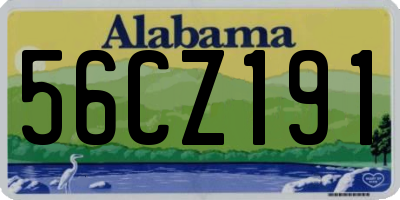 AL license plate 56CZ191