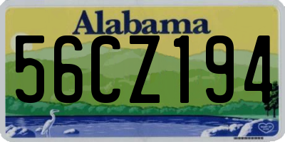 AL license plate 56CZ194