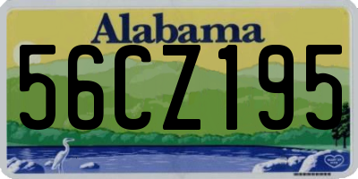 AL license plate 56CZ195