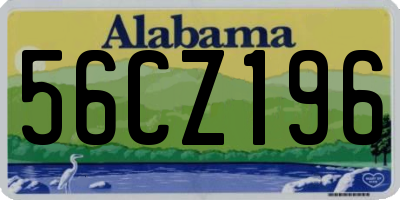 AL license plate 56CZ196