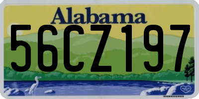 AL license plate 56CZ197