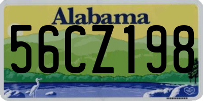 AL license plate 56CZ198