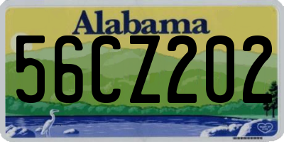 AL license plate 56CZ202