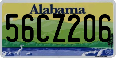 AL license plate 56CZ206