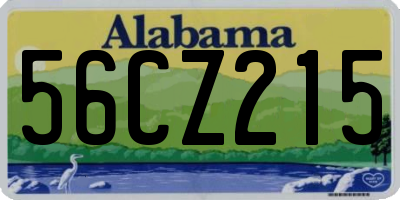 AL license plate 56CZ215
