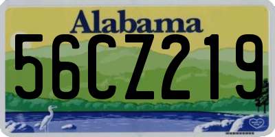 AL license plate 56CZ219