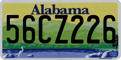 AL license plate 56CZ226