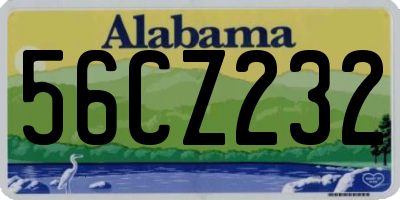 AL license plate 56CZ232
