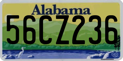 AL license plate 56CZ236