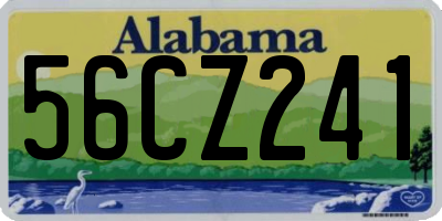 AL license plate 56CZ241