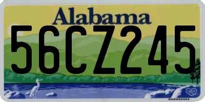 AL license plate 56CZ245