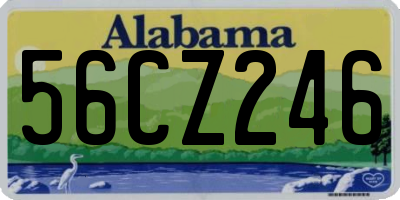 AL license plate 56CZ246