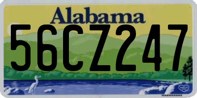 AL license plate 56CZ247