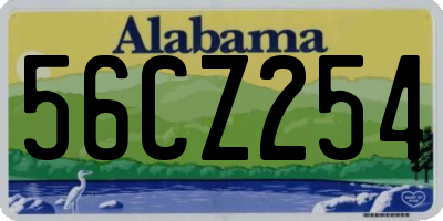 AL license plate 56CZ254