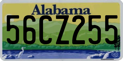AL license plate 56CZ255