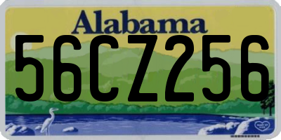 AL license plate 56CZ256