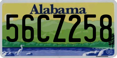 AL license plate 56CZ258