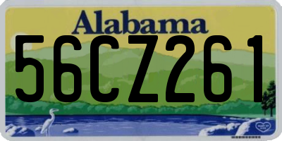 AL license plate 56CZ261