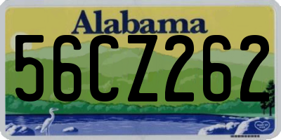 AL license plate 56CZ262