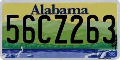 AL license plate 56CZ263