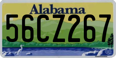 AL license plate 56CZ267
