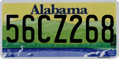 AL license plate 56CZ268