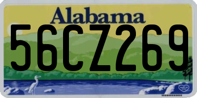 AL license plate 56CZ269