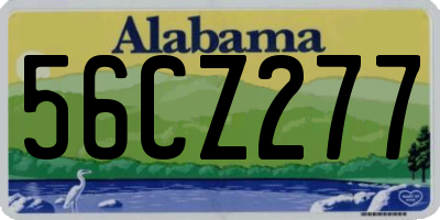 AL license plate 56CZ277