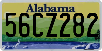 AL license plate 56CZ282