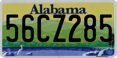 AL license plate 56CZ285