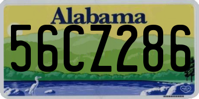 AL license plate 56CZ286