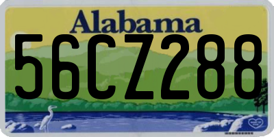 AL license plate 56CZ288